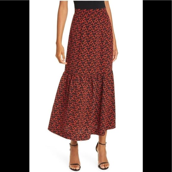 RODEBJER Ziga Maxi‎ Skirt, Red/Black, Size Small (2/4), Designer, Red/Black, NWT - Picture 2 of 16
